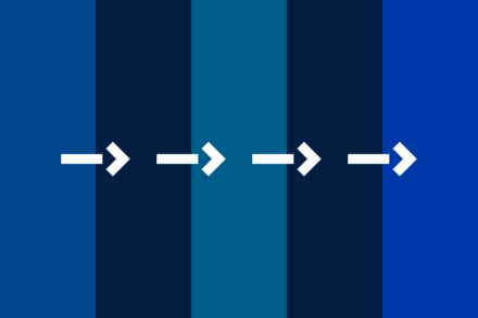 Changes to the shade of blue of the Philippine flag from left to right: Azul Oscuro (1898); National Flag Blue (1955); Oriental Blue (1985); National Flag Blue (1986); and Royal Blue (1998)