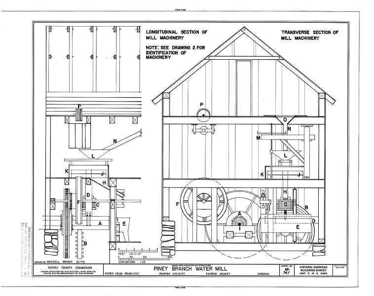 File:Piney Branch Water Mill, 1212 Pope's Head Road, Fairfax, Fairfax City, VA HABS VA,30-FAIRF,1- (sheet 5 of 5).tif