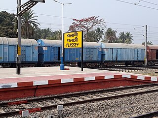 <span class="mw-page-title-main">Plassey railway station</span> Railway station in West Bengal, India