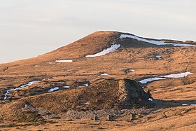 Le puy Corde vu depuis le col de la Croix-Morand.