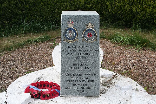 RAF Fulbeck memorial.