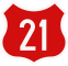 National Road 21 shield}