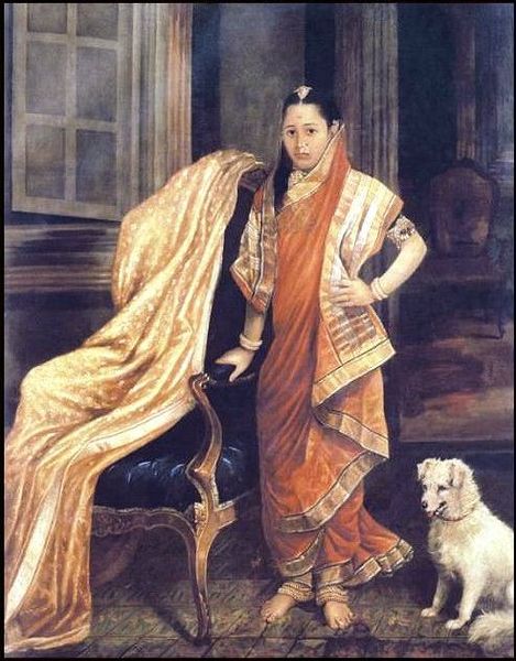 File:Raja Ravi Varma, Princess Tharabai.jpg