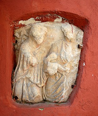 Fragment av en romersk relief.
