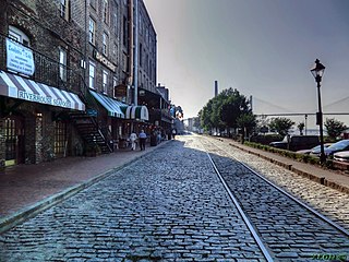 <span class="mw-page-title-main">River Street (Savannah, Georgia)</span> Street in Savannah, Georgia, United States