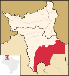 Sudeste de Roraima - Carte