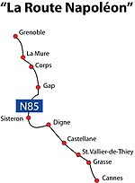Miniatuur voor Route Napoléon