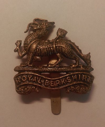 Cap badge of the Royal Berkshire Regiment.