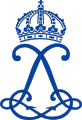 Monogramme de la reine Louise de Suède.