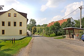 Rudná (Svitavy), Dolní Rudná, main street.jpg