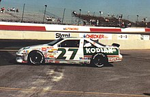 1989 car at Phoenix with Kodiak paint scheme RustyWallace27car1989.jpg