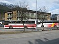 Førde rutebilstasjon med busser fra Firda Billag