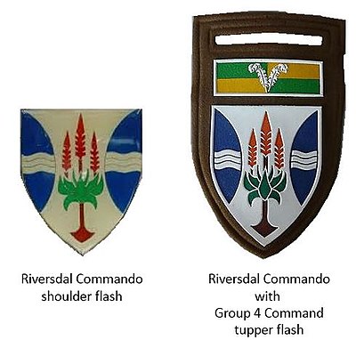 Отличителни знаци на епохата на SADF Riversdal Commando