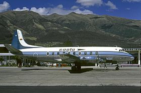SAETA Vickers Viscount 785 at Quito.jpg