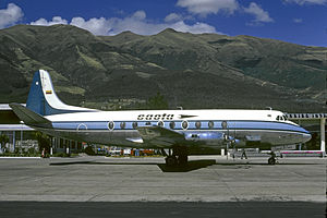 SAETA Vickers Viscount 785 at Quito.jpg