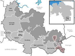 Samtgemeinde Walkenried - Harta