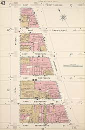 Site map, 1903 Sanborn Manhattan V. 2 Plate 43 publ. 1903.jpg