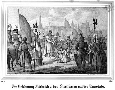 Die Belehnung des Friedrich's des Streitbaren mit der Kurwürde