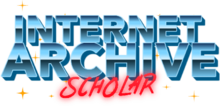 Internet Archive Scholar logo. Scholar-vaporwave-logo.png