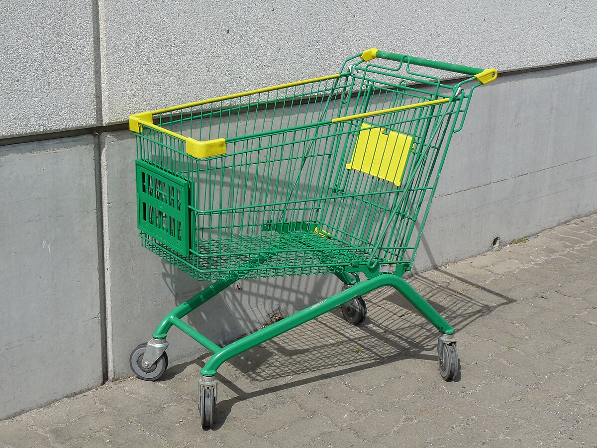 Pipishell Shopping Cart with Dual Swivel Wheels for Groceries - Walmart.com