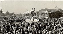 Unveiling of Shriners' Memorial in 1930 Shriners Peace Memorial Unveiling.jpg
