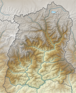 Map showing the location of ज़ेमू हिमानी