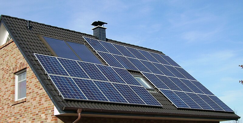 File:Solar panels on a roof.jpg