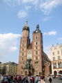 Exterior of St. Mary's Basilica, Kraków, Poland