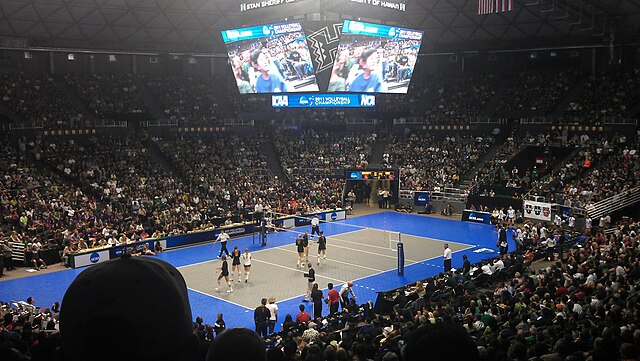 The Stan Sheriff Center's capacity crowd during a routine NCAA Tournament Match vs. USC (2011)