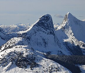 Steinbok Peak in winter