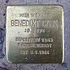 Stolperstein Eschersheimer Landstraße 10 Benedikt Cahn