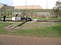 English: The Trent and Mersey canal in Stone in the Staffordshire in England. Français : Le Canal de Trent et Mersey à Stone dans le Staffordshire en Angleterre.