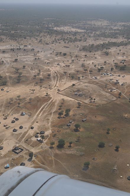 An Abyei landscape from a UN helicopter