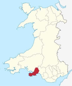 Poziția regiunii City of Swansea