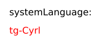 Tajik (Cyrillic script) (lang=tg-cyrl)