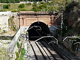 El túnel de Molins de Rei. Boca de la banda de l'estació.