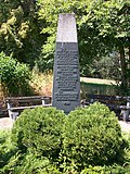 Stele in memory of the village of Pöhl (flooding in 1961)