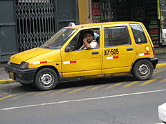 "דייהו טיקו" - מונית (צולם בעיר לימה בפרו)