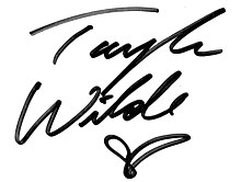 Wilde's autograph Taylor Wilde autograph.jpg