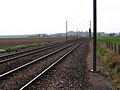 English: The Paris-Brest railway, in Tennie, Sarthe, France. Français : La ligne ferroviaire Paris-Brest, à Tennie, Sarthe, France.