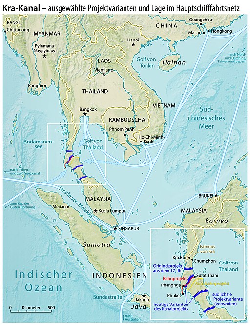 Thai Canal map-de