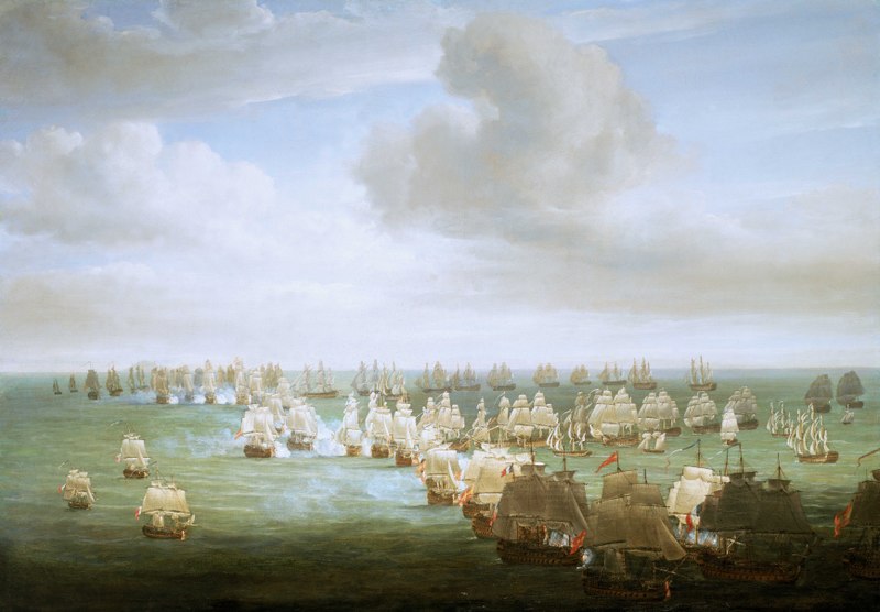 File:The Battle of Trafalgar, 21 October 1805- Beginning of the Action RMG BHC0548.tiff