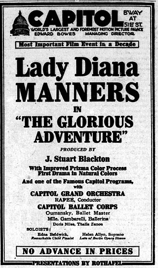 <i>The Glorious Adventure</i> (1922 film) 1922 film by J. Stuart Blackton