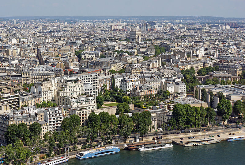 File:The Right Bank as seen from the Eiffel Tower, Paris June 2014.jpg