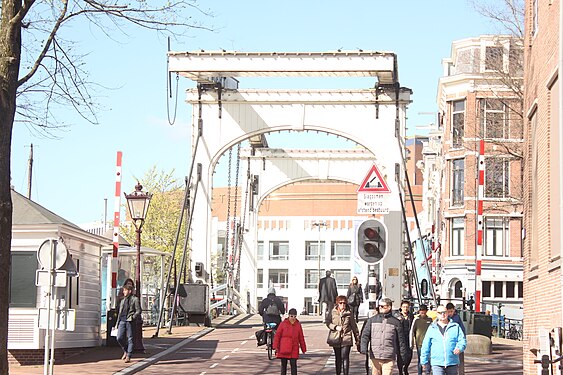 The Skinny Bridge in Amsterdam