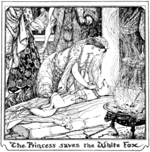 The princess saves the white fox