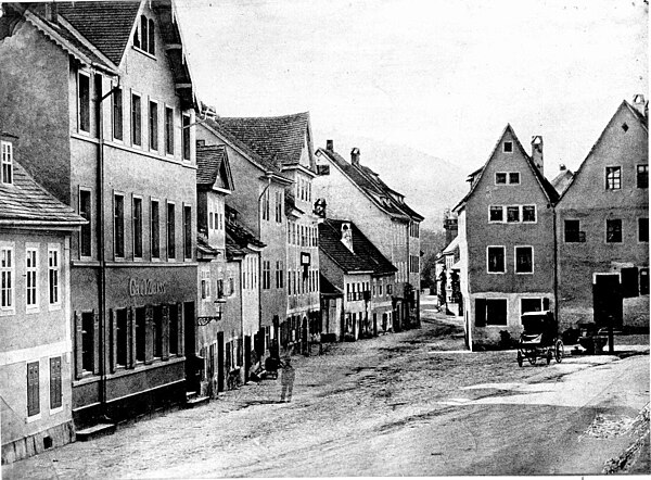 First workshop of Carl Zeiss in the center of Jena, c. 1847