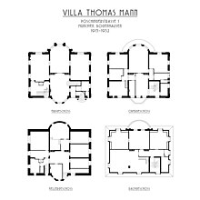 Grundriss der Thomas-Mann-Villa