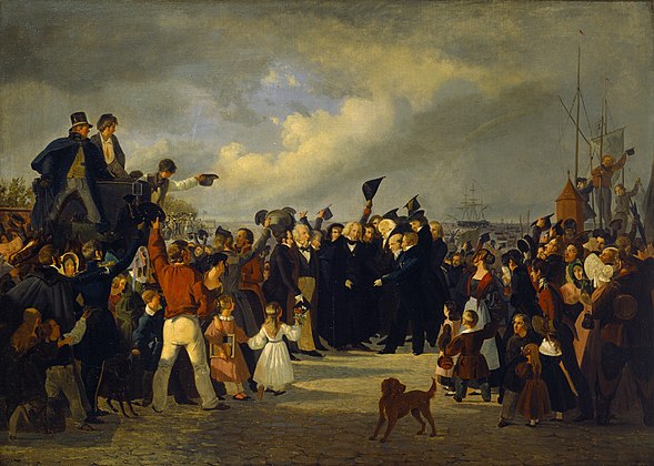 Thorvaldsens modtagelse på Toldboden den 17. september 1838 1839-41 [3]