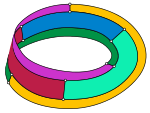 Tietze's graph on a Möbius strip